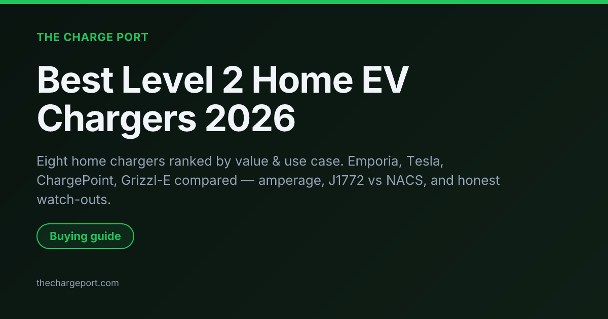 Best Level 2 Home EV Chargers (2026) — Ranked